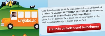 Blog: Unijobs Facebook-Festivalbus Launch