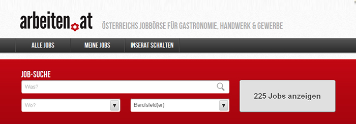 Blog: Arbeiten.at, Neue Jobbörse für Gastronomie, Handwerk und Gewerbe online